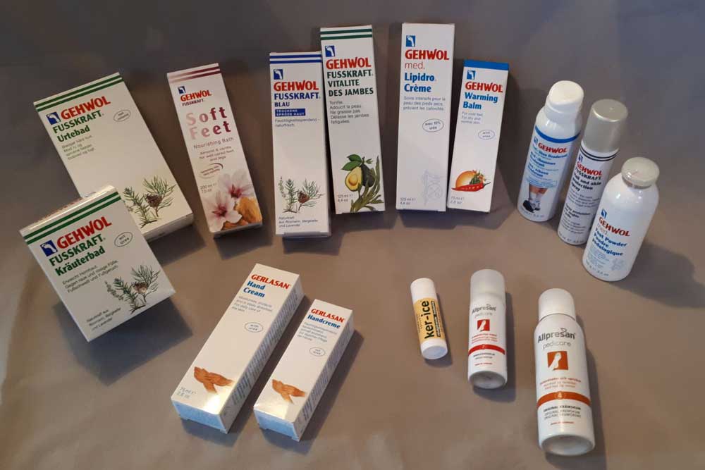 Fodplejeprodukter til egen fodpleje